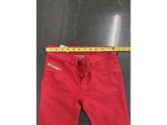Y2k Diesel Red Skinny Jeans - Picture 3 of 6